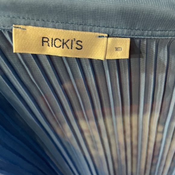 Accordion Style Dressy Blouse With Camisole - Picture 6 of 7